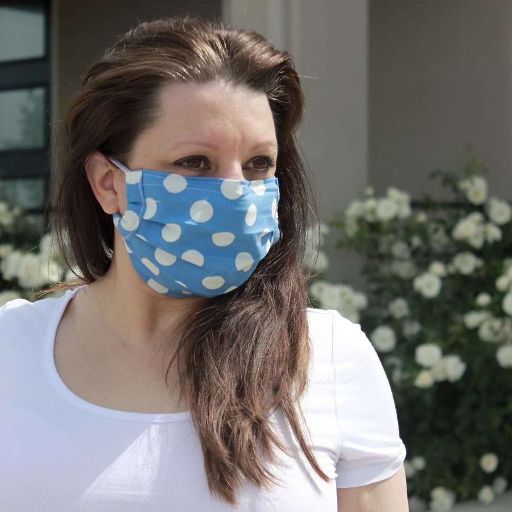 Face Mask, adjustable nose wire & filter pocket